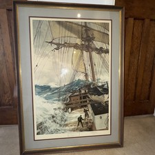 MONTAGUE DAWSON "The Rising Wind" Signed Framed 87cm X 121cm