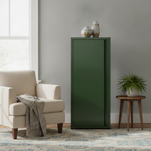 Metal storage cabinet one door - cabinet,