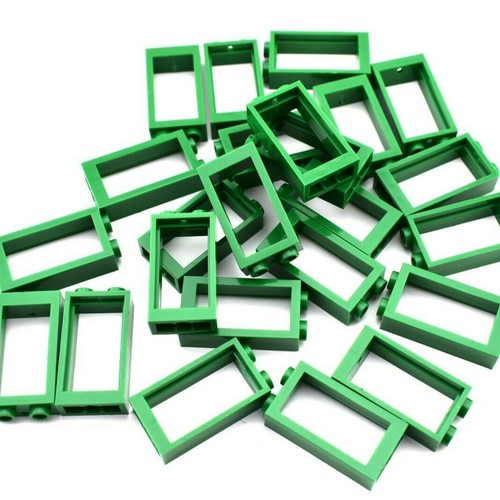Tcm bricks green 1x2x3 flat - bricks,