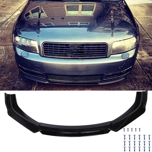Black front bumper lip - black,