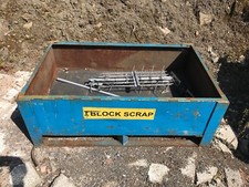 steel scrap bin stillage, scrap stillage, scrap bin, forklift able, storage