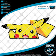 Pokemon Pikachu Peeking Car