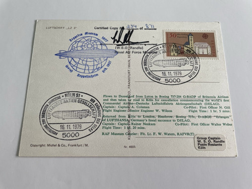 Luftschiff flown postcard - lz, 3