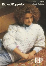 Ladies v neck Sweater Double