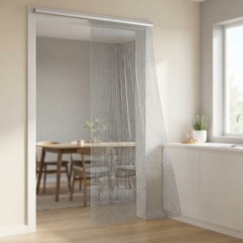 Aluminium door fly screen - aluminium,