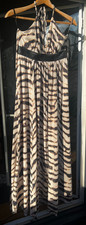 Beautiful Firetrap Halterneck Maxi Dress Size L 100% Cotton