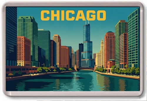 Fridge magnet chicago - magnet,