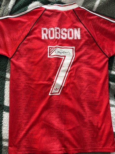 Signed bryan robson shirt - bryan,