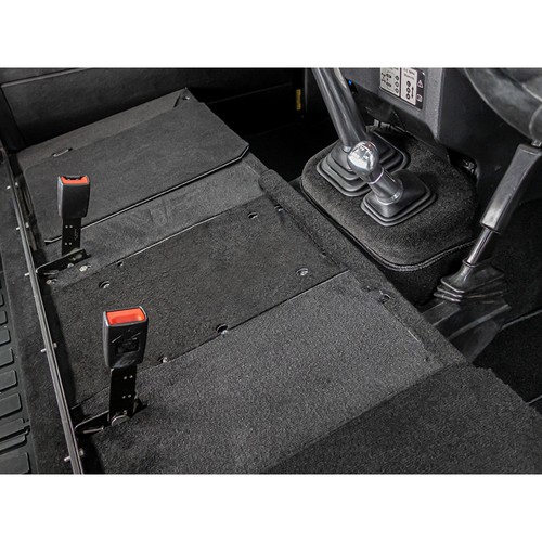 Front rhd black carpet set - front, for