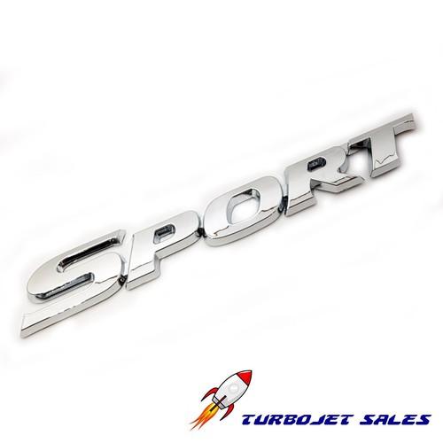 Sport chrome car badge abs - chrome,