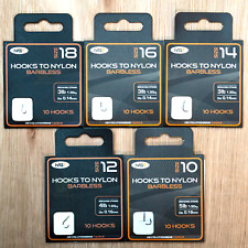 50 x NGT Barbless Hooks To