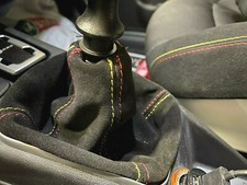 Gear Shift Knob Cover for FIAT GRANDE PUNTO EVO ABARTH in GENUINE SUEDE leather