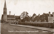 Interesting 1912 RP: DAYBROOK Nottingham Alms houses and Church - Peveril Series