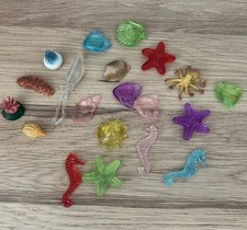 PRETTY SEA LIFE BUNDLE Mixed Toy Figures / Cake Toppers - Sea Horse Starfish 