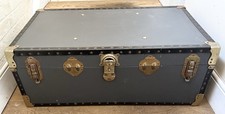 Overpond Vintage 1960s Large Steamer Travel Storage Trunk