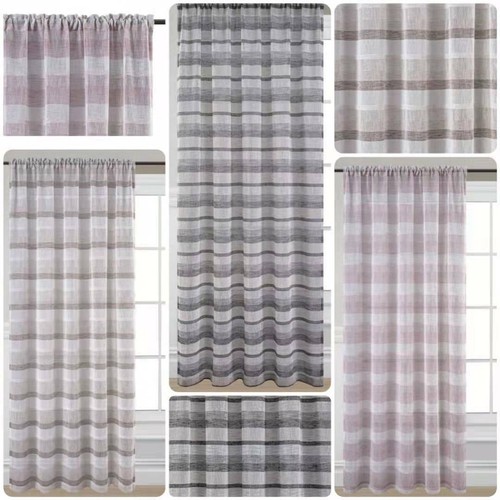 Stripe voile net curtain - stripe, panel