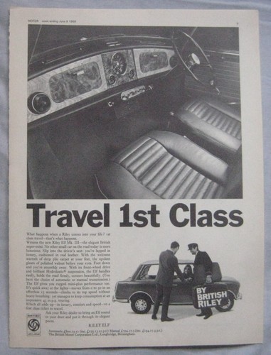 1968 riley elf - 1968, original