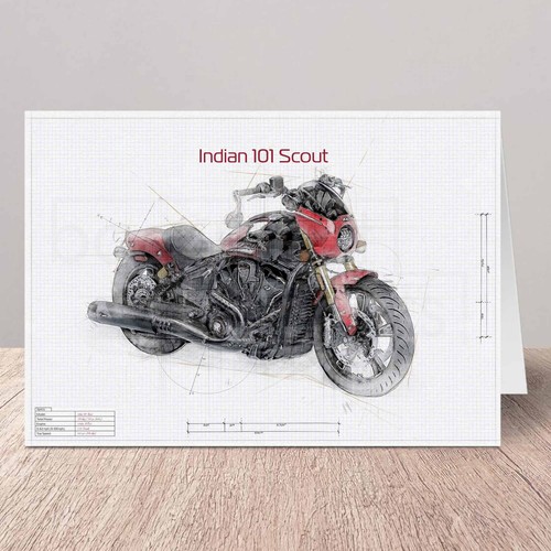 Indian 101 scout motorcycle - scout,