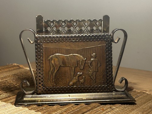Vintage ornate brass - brass, letter