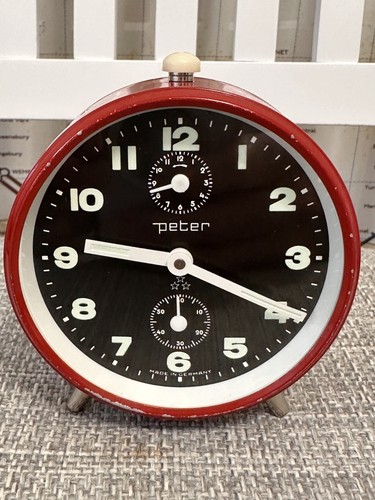 Vintage peter jaz alarm clock - alarm,