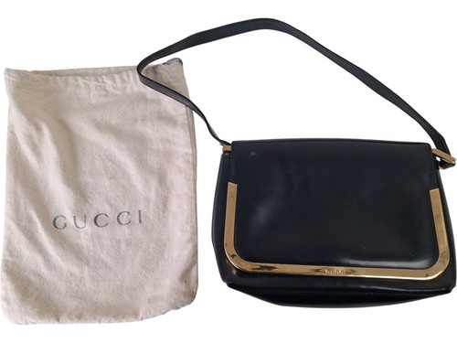 Gucci vintage leather shoulder - vintage,