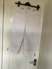 Dubarry white crop trousers size 10