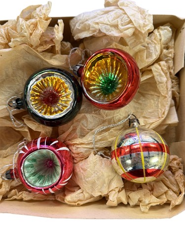 Vintage glass christmas - glass,