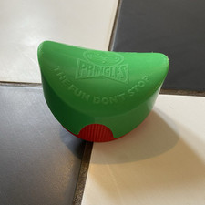 Pringles Pop Box Vintage Lunchbox Crisp Snack Container Storage - Red & Green