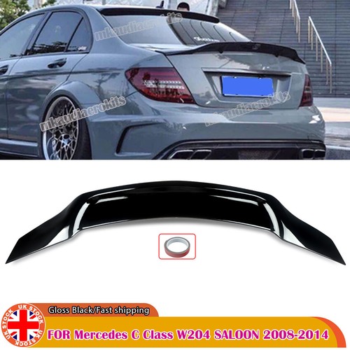 Gloss black rear boot spoiler - rear,