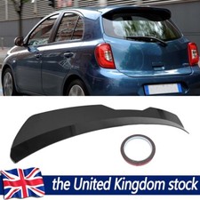 Rear Roof Boot Trunk Spoiler Lip Wing Gloss For Nissan Micra 2000-2010 Hatchback