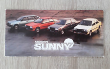 Datsun Sunny Range Brochure 1982 - Saloon  Estate  Coupe