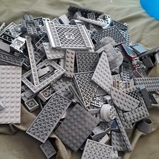 half  kilo of mixed grey  Lego