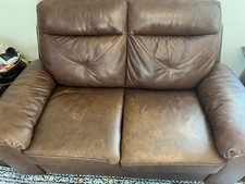Harveys 2-Seater Leather Brown