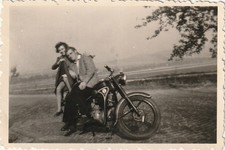 Vintage Photo Pair on BMW R35