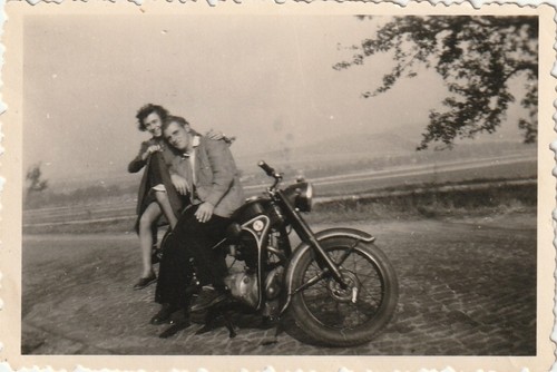 Vintage photo pair - photo, on