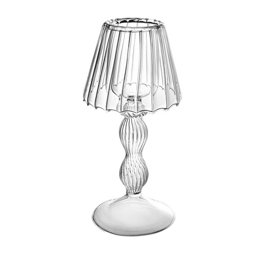 Glass candle holder crystal - holder,