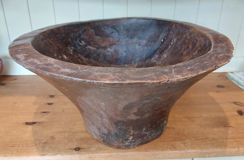 Large vintage wooden dough - vintage,