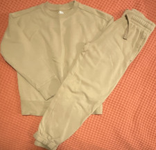 Used Beige kids Sweatsuit Set