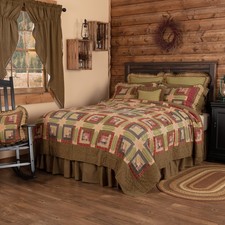 Rustic King Quilt Green