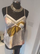 TED BAKER 8 Pj Cami Top Silver Grey Multi NWOT. RRP £19.50