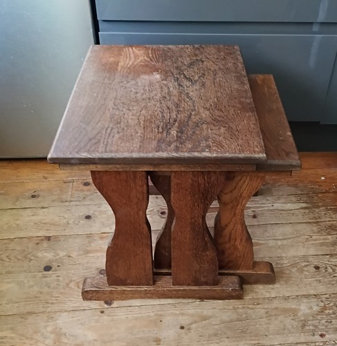 Vintage nest solid oak - of, 2