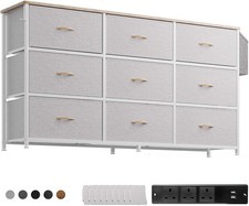 Large 9 Drawer Fabric Dresser