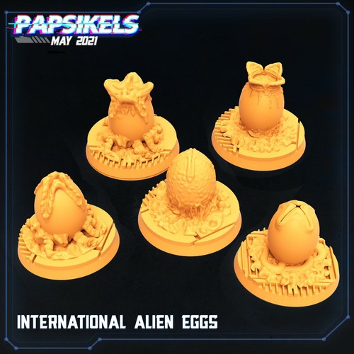 International alien eggs - 'international, eggs'