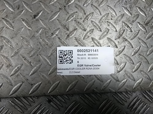 Mazda egr valve cooler 2l - mazda,