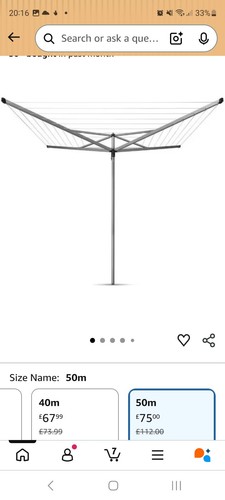 Brabantia rotary washing line - rotary,