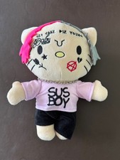Hello Kitty X Lil Peep Plush Soft Toy Teddy Cuddly Plushie Rap Gift Merch 24cm
