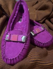 NEW Ted Baker Sarsone Pink Suede Bow Slippers Size 6 EU 39 UK