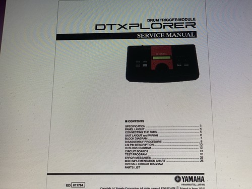 Yamaha dtxplorer service - dtxplorer,