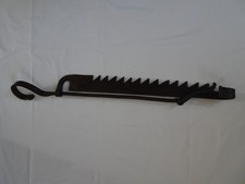 Antique Wrought Iron Trammel Pot Hanger Kitchenalia Open Fire Place Inglenook -1