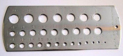 Drill gauge imperial - drill,